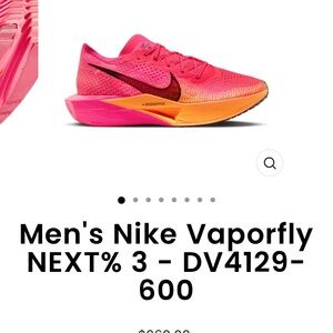 Nike ZoomX Vaporfly 3 include a Carbon Fiber plate